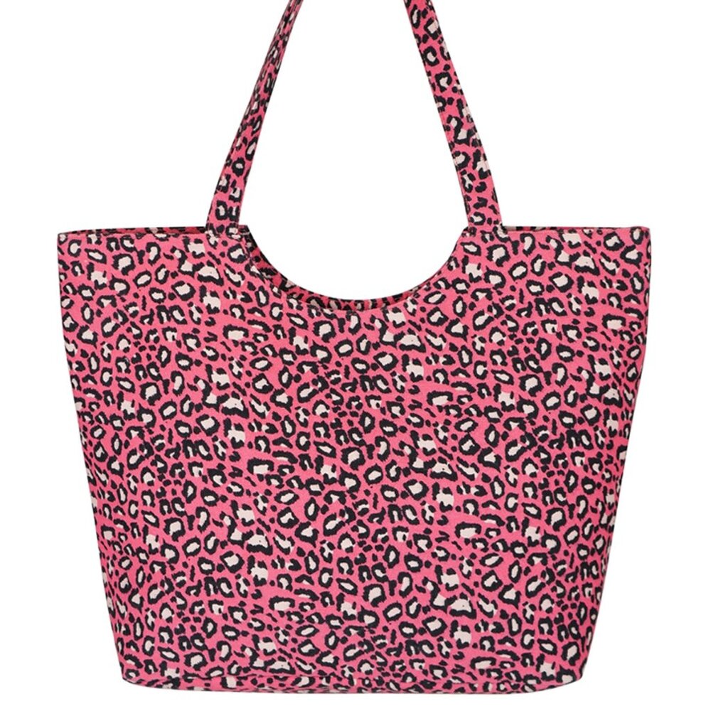 Leopard Print/ Animal Print / Pink/ Black/ White Tote Bag - XL - NWT